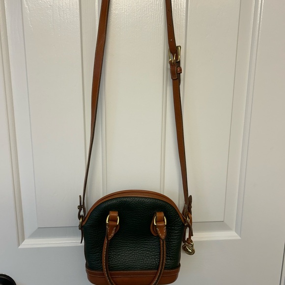 Dooney & Bourke Green and Brown Satchel - Picture 6 of 13